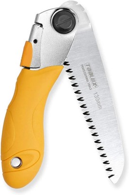 Toolux 5 Inch Folding Saw, SK5 Steel Pruning Hand Saw, Camping Saw for Smooth Cu