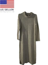 Uncle Frank Women Mock Long Sweater Confetti Dress Grey Size Small
