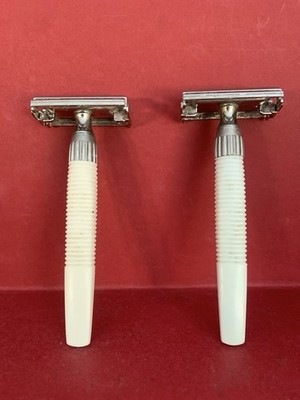 Vintage Gillette Slim Twist Double Edge Safety Razor  Made England 1970