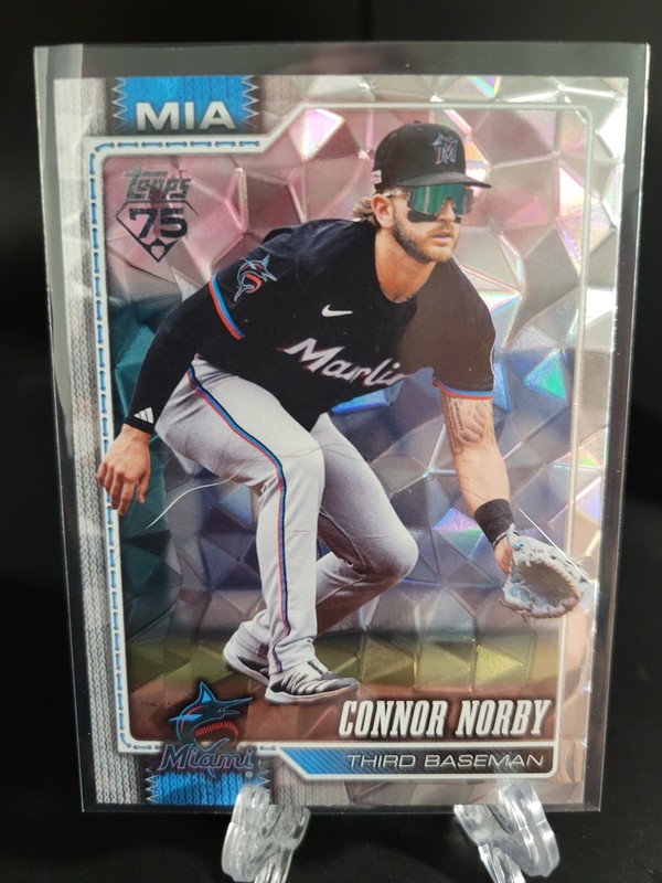 2026 Topps Series 2- Connor Norby Diamante Foil #695 Miami Marlins