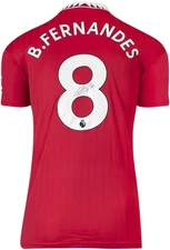 Bruno Fernandes Manchester United Signed 2022-23 Home Jersey