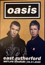 SALE 30% Oasis Poster Live 25 Tour - MetLife Stadium East