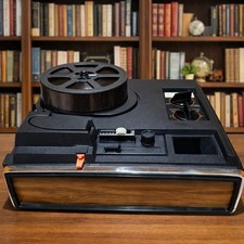 Kodak Moviedeck 455 Projector Vintage Super 8 8mm Film Woodgrain Tested USA