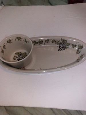 Pre Owned B.I Inc Serving Dish and Bowl Set of 2