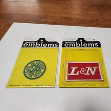 (2) VINTAGE RAILROAD TRAIN EMBROIDERED PATCHES "The Southern & L&N Railroad" 80S