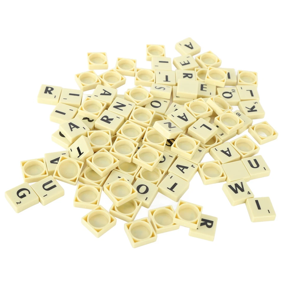 ˙ Letter Chess Pieces Set Crossword Game Tiles Chess Pieces - Image 4 of 4