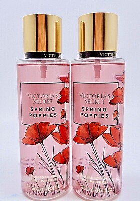 2 VICTORIA'S SECRET SPRING POPPIES FRAGRANCE MIST BRUME PARFUMEE 8.4 oz NEW!