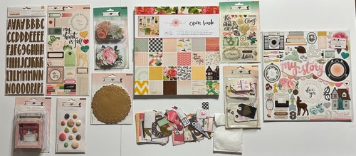 Lote Mixto Papel Caja 12x12 Kit Álbum de Recortes-Variaciones-Maggie Holmes, Libro Abierto, - Imagen 65 de 127