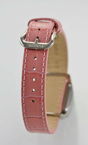 Vivani Uhr Damen Mop Edelstahl Silber Leicht Lesen Rosa Leder Batterie Quarz - Bild 2 von 3