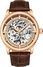 Stuhrling Winchester 3933.4 Automatic Self Wind Mens Watch Genuine Leather Strap