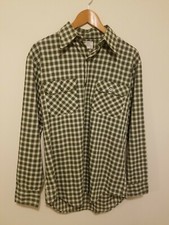 Vintage 1970s JC Penney Big Mac Plaid Check Work Shirt
