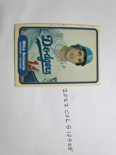 1982 Fleer Mike Scioscia Signed Baseball Card 