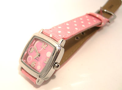 Ladies/girls/childrens bracelet watch XHT in pink/wristwatch pink quartz 