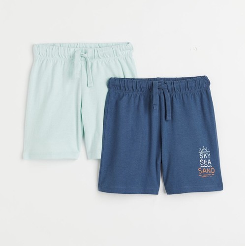 H&M 2er Pack Jersey Shorts Set Kinder Jungen 6x blau leicht Anker Sommer NEU - Bild 1 von 3
