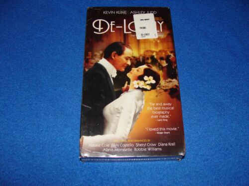 VHS Tape De-Lovely The Cole Porter Story (2004) Keven Kline, Ashley Judd Sealed - Picture 1 of 13