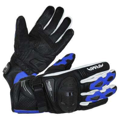 ARMR Moto Shiro S880 Aramidfaser Gefüttert Motorrad SPORTS Glove - Schwarz Blau