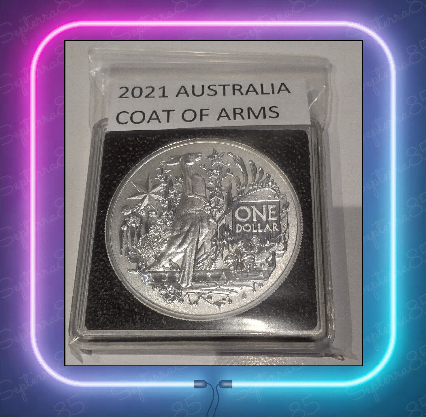 * FINE SILVER COIN - 2021 Australia Coat of Arms - 1 Oz - .999 BU *