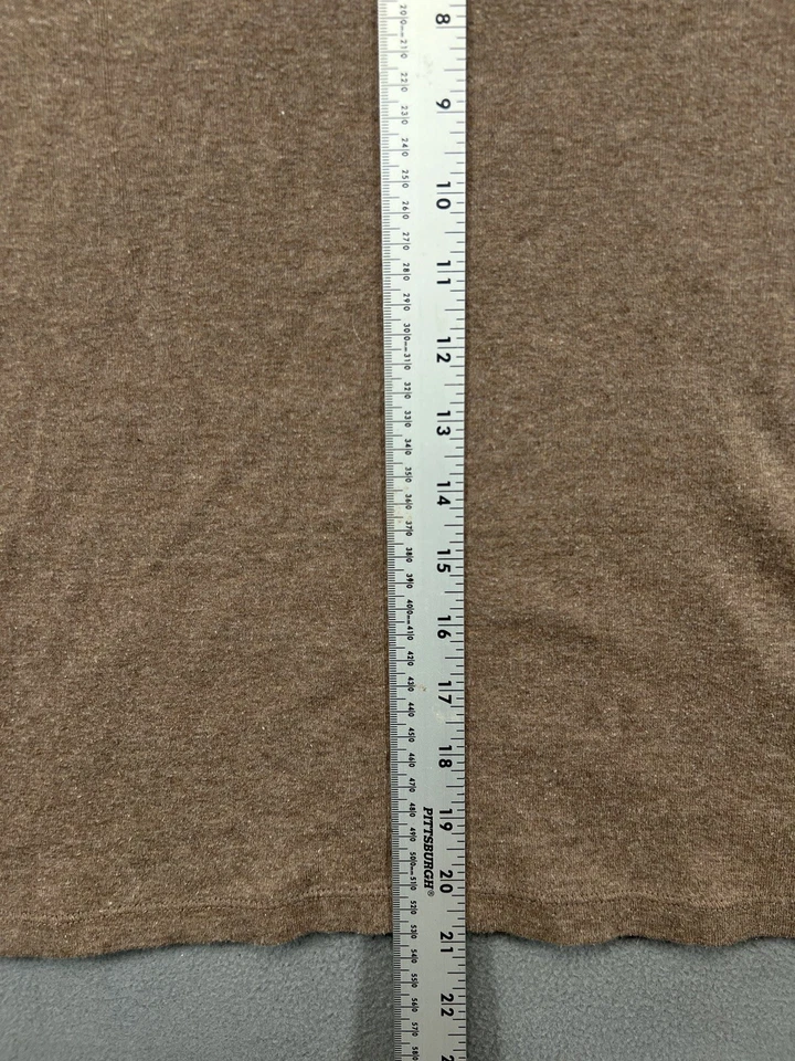 St John Bay Shirt Womens M Medium Brown Attached Under Top Blouse Ladies - Image 3 of 4