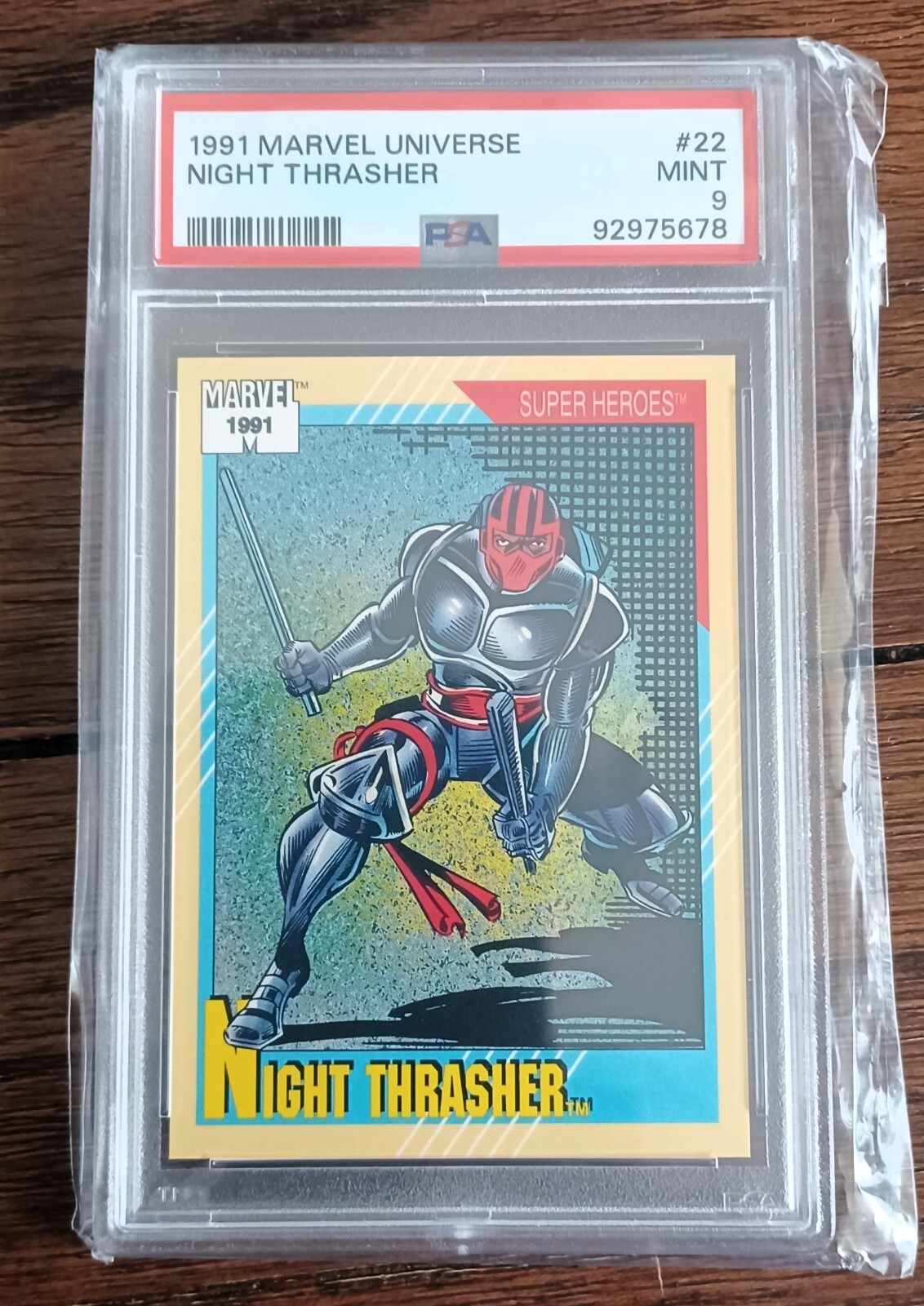 1991 Marvel Universe Night Thrasher #22 1ST Appearance Thor Mint PSA 9