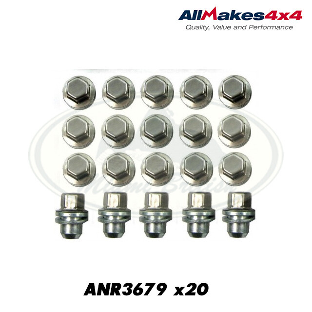 LAND ROVER WHEEL LUG BOLT NUTS SET x20 RANGE P38 DISCOVERY 2 II ANR3679 AM4x4 eBay