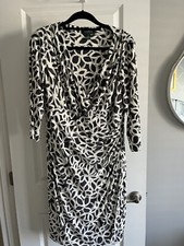 Ralph Lauren Gray And White dress Size 16 womans