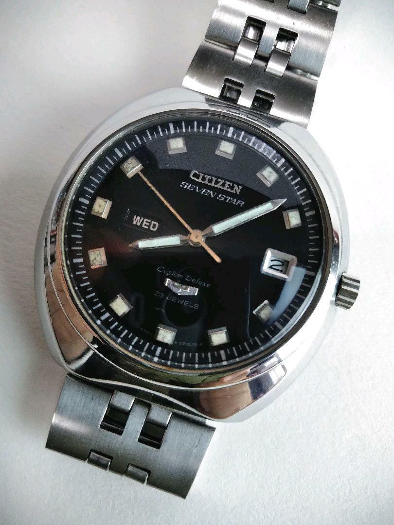 Citizen Seven Star Vintage 23 Jewels Custom Deluxe Black Citizen Seven Star Vintage 23 Jewels Custom Deluxe Black