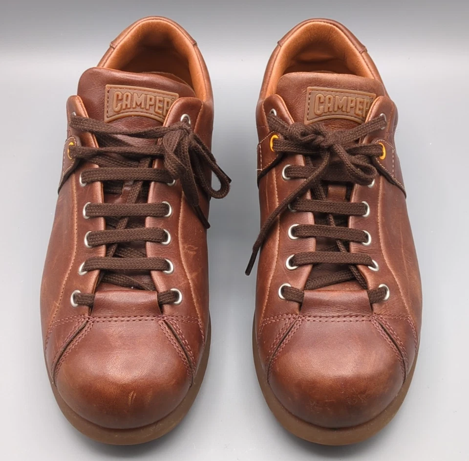 Camper Pelotas Ariel Chaussures Cuir Marron Homme - 41 EU - Très Bon Etat - Photo 2/4