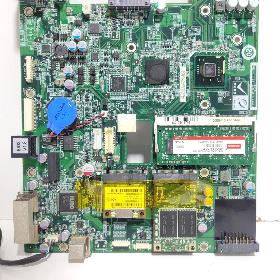 Placa DF8064101050706 sr0w2 Intel/Atom 1,6 GHz/1 M Foto 2 de 4