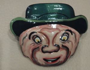 THE WIZARD OF OZ CHARACTER  GREEN HAT HAIR PIN ACCESSORY CLIP HAND MADE INDONESI