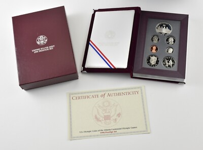 1996 US Mint Prestige Set Atlanta Olympics Commemorative Coins w