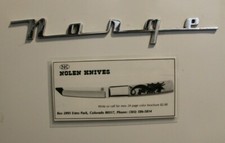 R.D. NOLEN TANTO KNIFE FRIDGE MAGNET. 1986 VINTAGE AD. BOB LUM INSPIRED DRAGON 