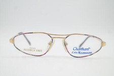 Vintage Glasses CHARMANT 4031 Titanium Gold Multicolor Oval Frame