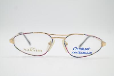 Lunettes Vintage CHARMANT 4031 Titane Or Multicolore Ovales
