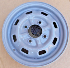 Vintage 13 X 4 Welded Back Steel Wheel. 4 Lug X 120mm. Vintage 13 X 4 Welded Back Steel Wheel. 4 Lug X 120mm.
