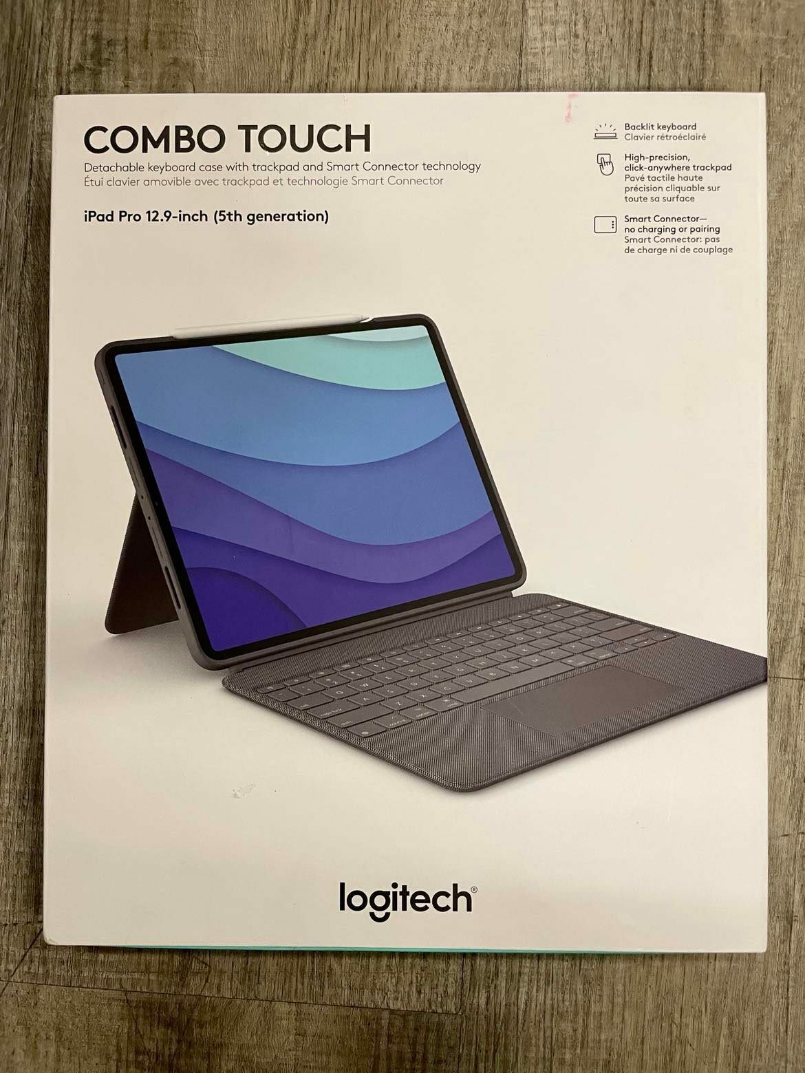 Logitech Combo Touch iPad Pro Keyboard Case for iPad Pro 12.9 5th