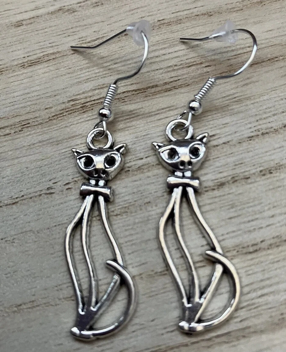 Siamese cat earrings sale