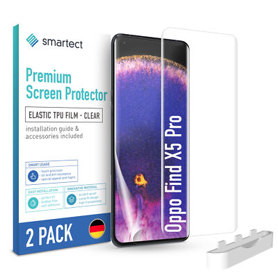 2x TPU Schutzfolie Klar für Oppo Find X5 Pro Displayschutz Panzerfolie Folie