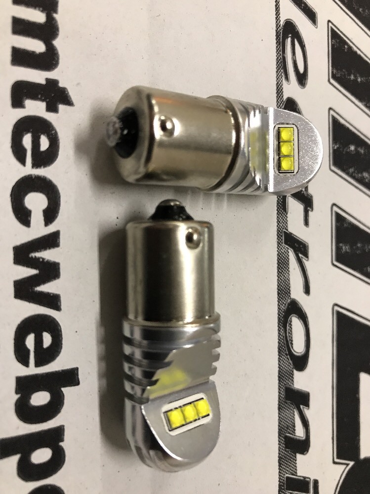 Suriano Car Passion Pair 15 LED BA15S P21W Bulbs – 6000K White, Canbus, For Fiat 500X (Until 2017) Parking Lights