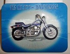 Harley Davidson Playing Cards Collectible Tin Two Unopened Decks Made in USA VTG