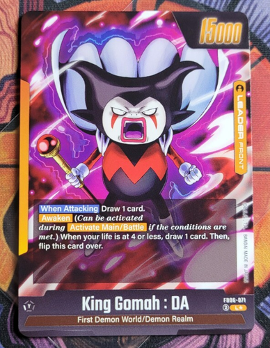 King Gomah : DA FB06-071 Alternate Art Leader Dragon Ball Card Rivals Clash - Picture 4 of 4
