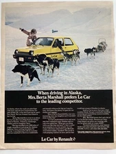 1979 Renault Le Car Large Print Ad Mrs. Berta Marshall