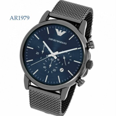 EMPORIO ARMANI Herrenuhr Edelstahlarmband und Zifferblatt 369,00  NEU