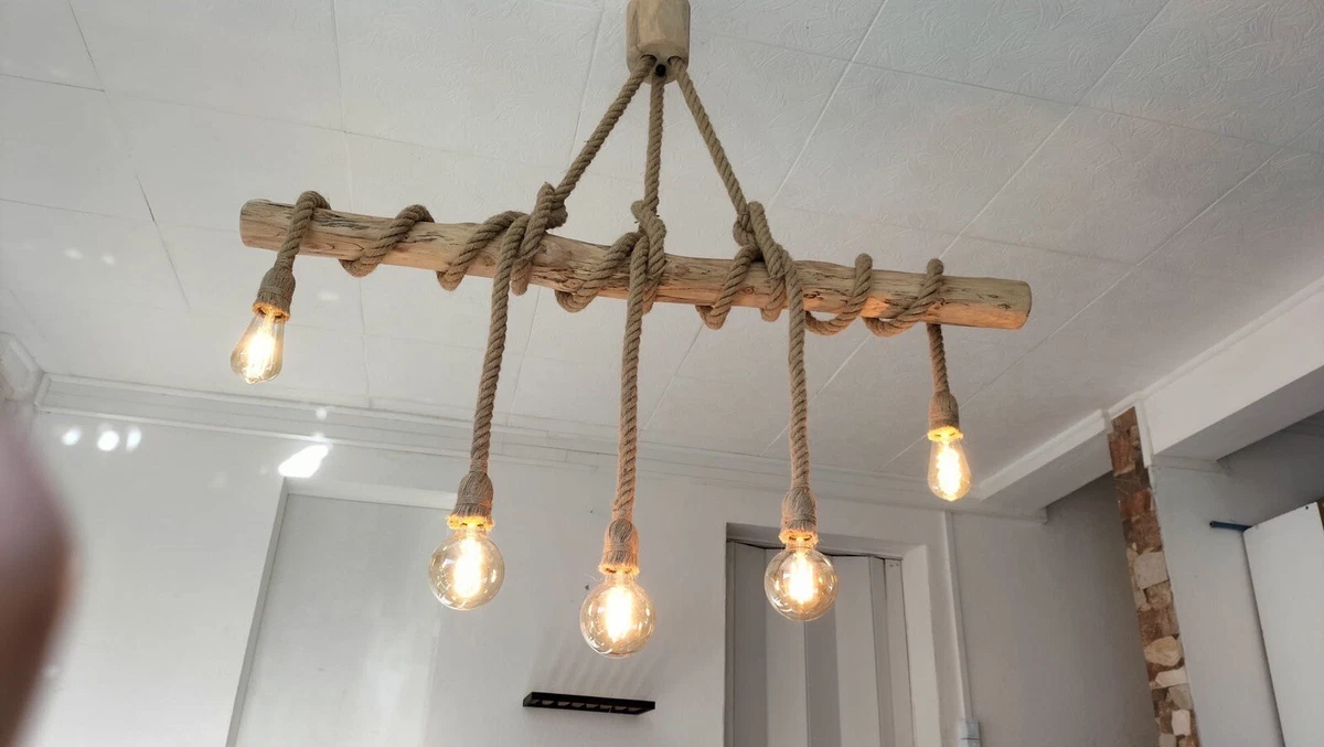 Suspension luminaire en bois flotté au meilleur prix | Leroy Merlin