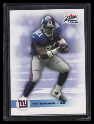 2003 Fleer Focus Numbers Decade 65 Tiki Barber 4/10