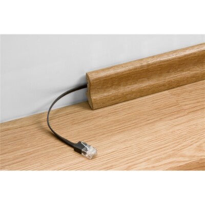 Flachband-Patchkabel Cat6a U/UTP 500MHz 2x RJ45-Stecker Netzwerk-Kabel Internet