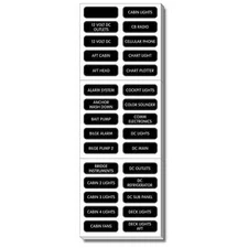 Blue Sea 8039 Extended DC Panel Label Set 120 Labels