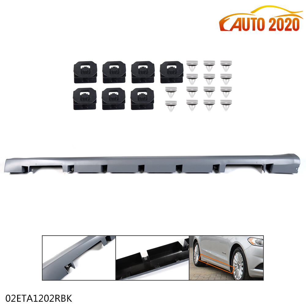 Exterior-Rocker Panel Molding Trim Right Side RH Fit For 2013-2016 FORD FUSION