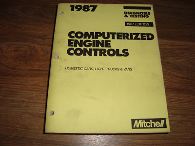 Mitchell 1987 Edition Computerized Engine Controls Diagnosis & Testing Manual