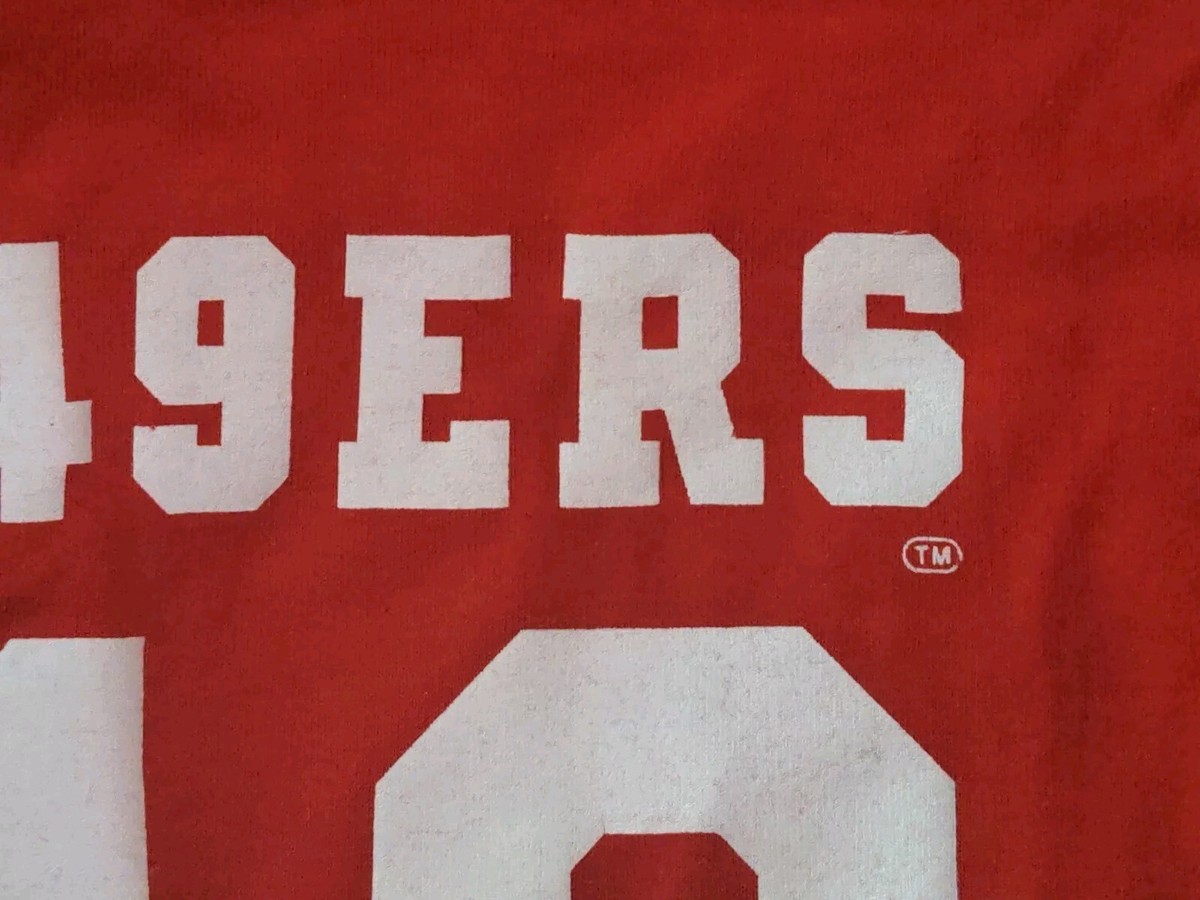 SF 49ers アメフト rawlings モンタナ　NFL ビンテージ VinTagE RAWLINGS 90s SAN FRANCISCO 49ers Joe Montana #16 Red Shirt