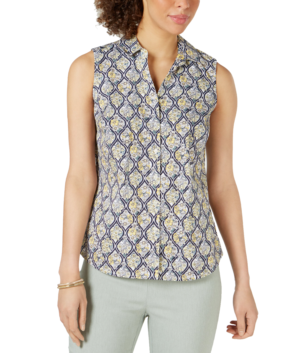 charter club sleeveless tops